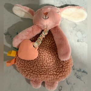 Itzy Ritzy Sensory Snuggables Pink Security Snuggle Bunny Plush Crinkle Toy